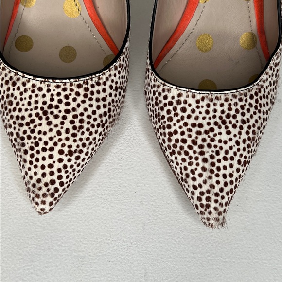 BODEN Carrie Mid Heel Courts brown white animal print spotted size 38.5 - Picture 9 of 14